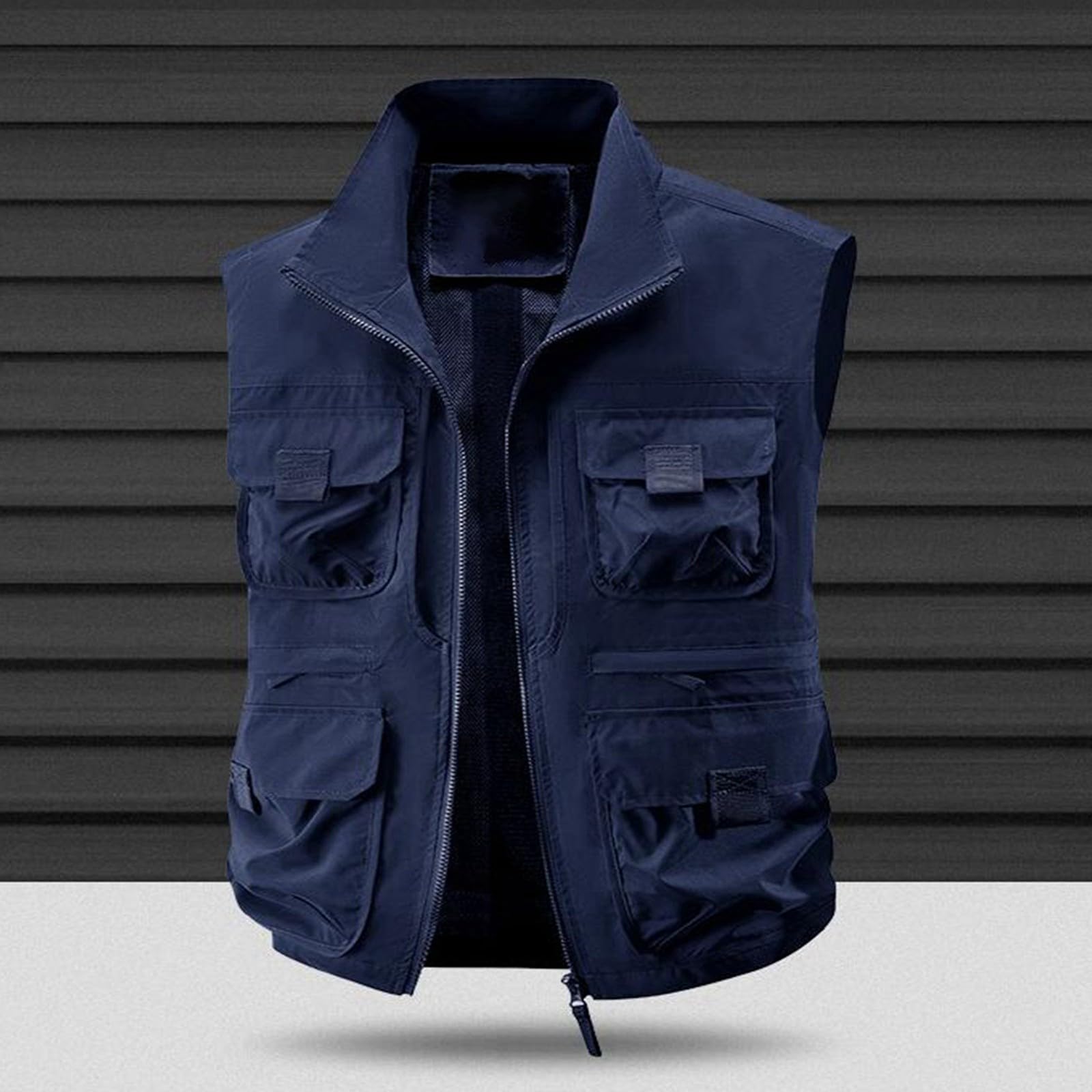 Generisch Arbeitsweste Herren, Arbeitsweste Sommer Angelweste Outdoor Weste Mit Taschen Gilet Arbeits Westen Frühling Sommerweste Herrenweste Atmungsaktiv Funktionsweste Arbeitswesten Leicht