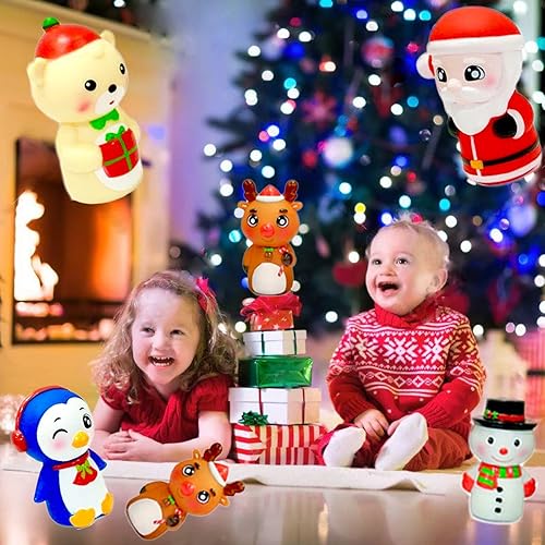 Miniatura 5 de Juguetes de marionetas de dedo de Navidad para niños, marionetas de dedo para niños pequeños de 1 a 3 años, juguetes de Navidad para bebés, juguete