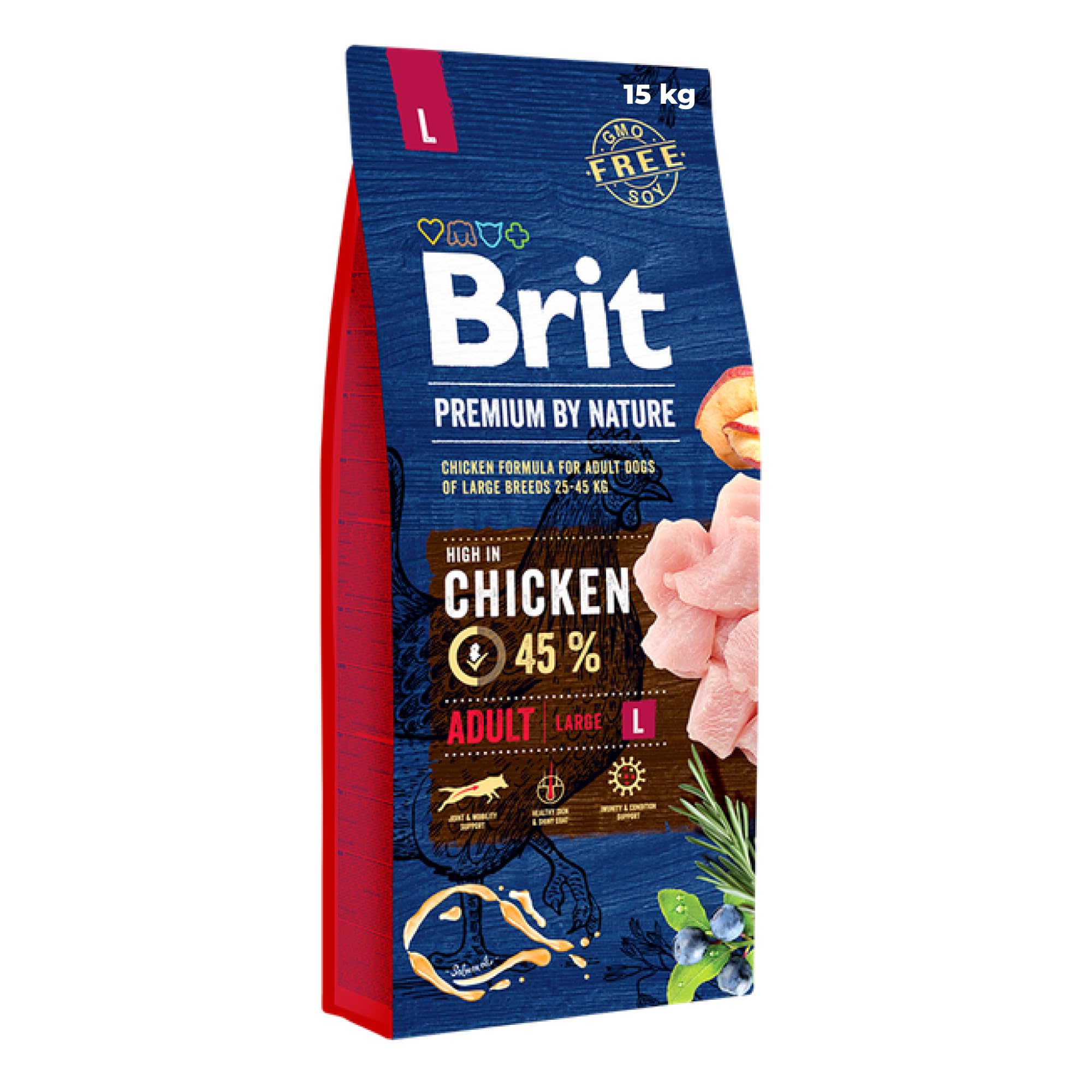 Brit Premium by Nature Adult L sucha karma dla psów, 15 kg