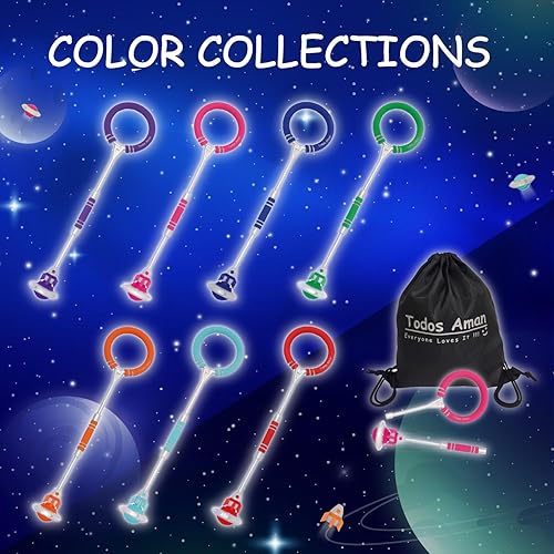 Miniatura 8 de Rocket intermitente LED Tobillera Bola de salto divertido Familiar Saltar Ejercicio Fitness Coordinación Equilibrio Extra Energía Quema Gran Juguete