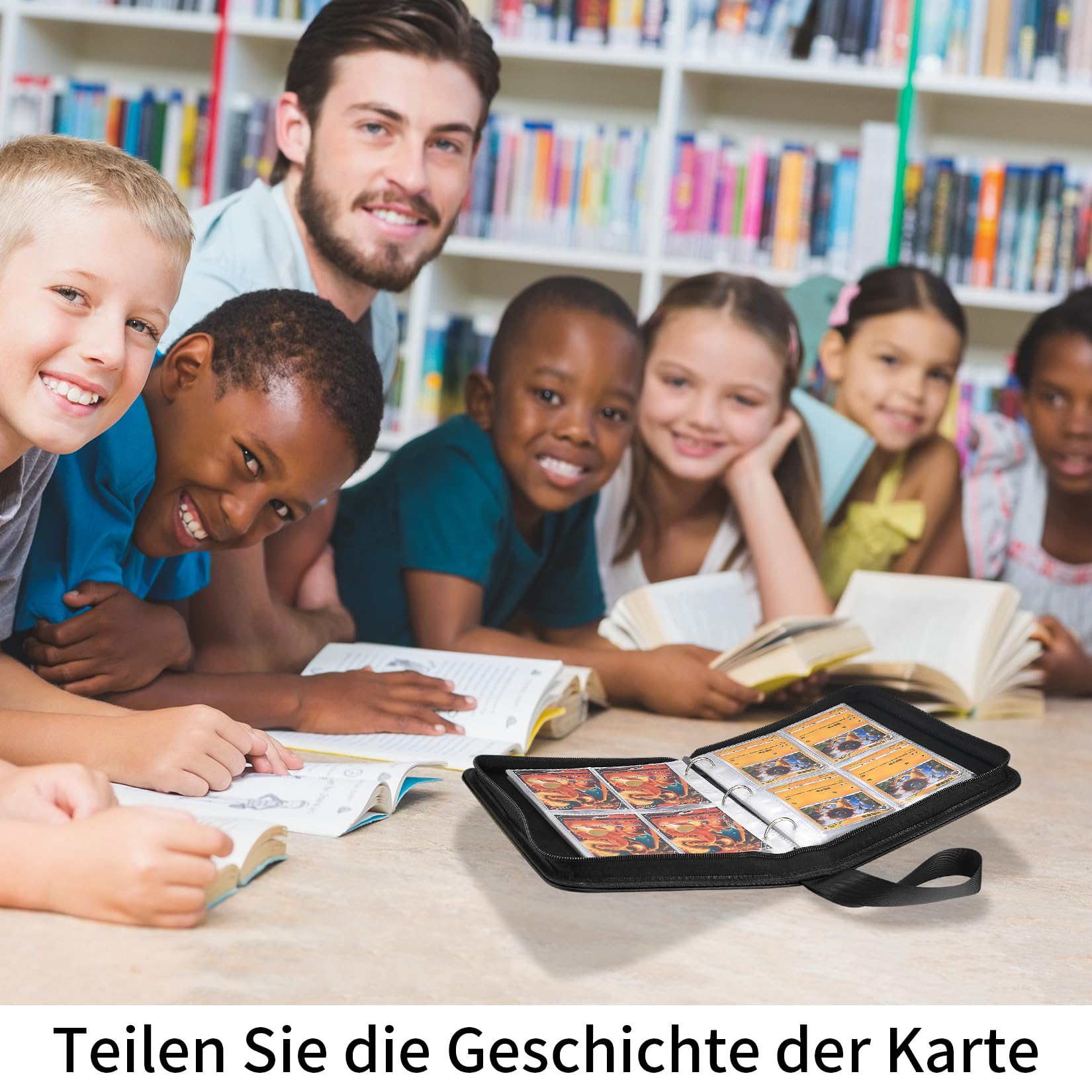 Simpolor Classeur De Cartes à Collectionner, En Cuir PU, Avec 50 Pochettes Amovibles, Peut