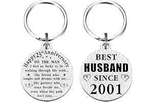 TANWIH 23rd Wedding Anniversary Keychain Gift for Husband