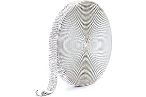 GREAT&LUCKY Self Adhesive Crystal Rhinestone Ribbon Strips