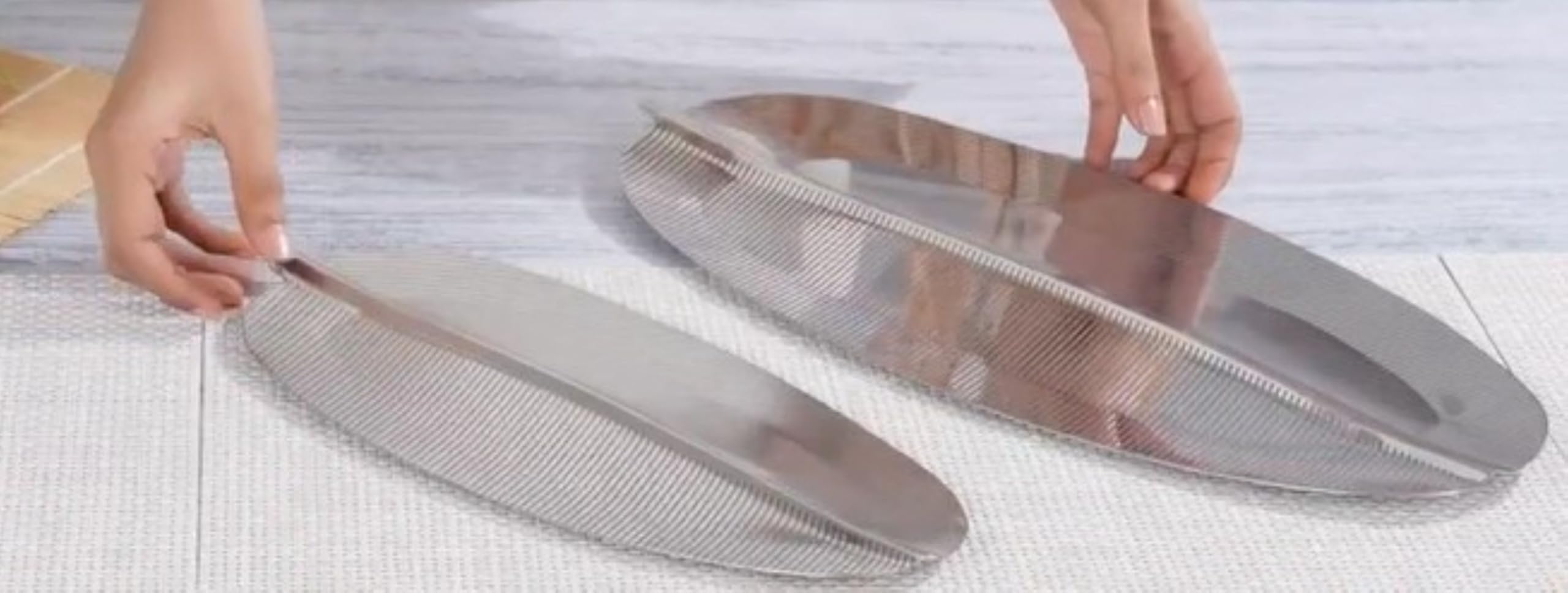 Taca do serwowania w kształcie liścia bananowca ze stali nierdzewnej, dekoracyjna taca do serwowania na kolację, przekąskę, bałagan, 02 szt., małe i duże