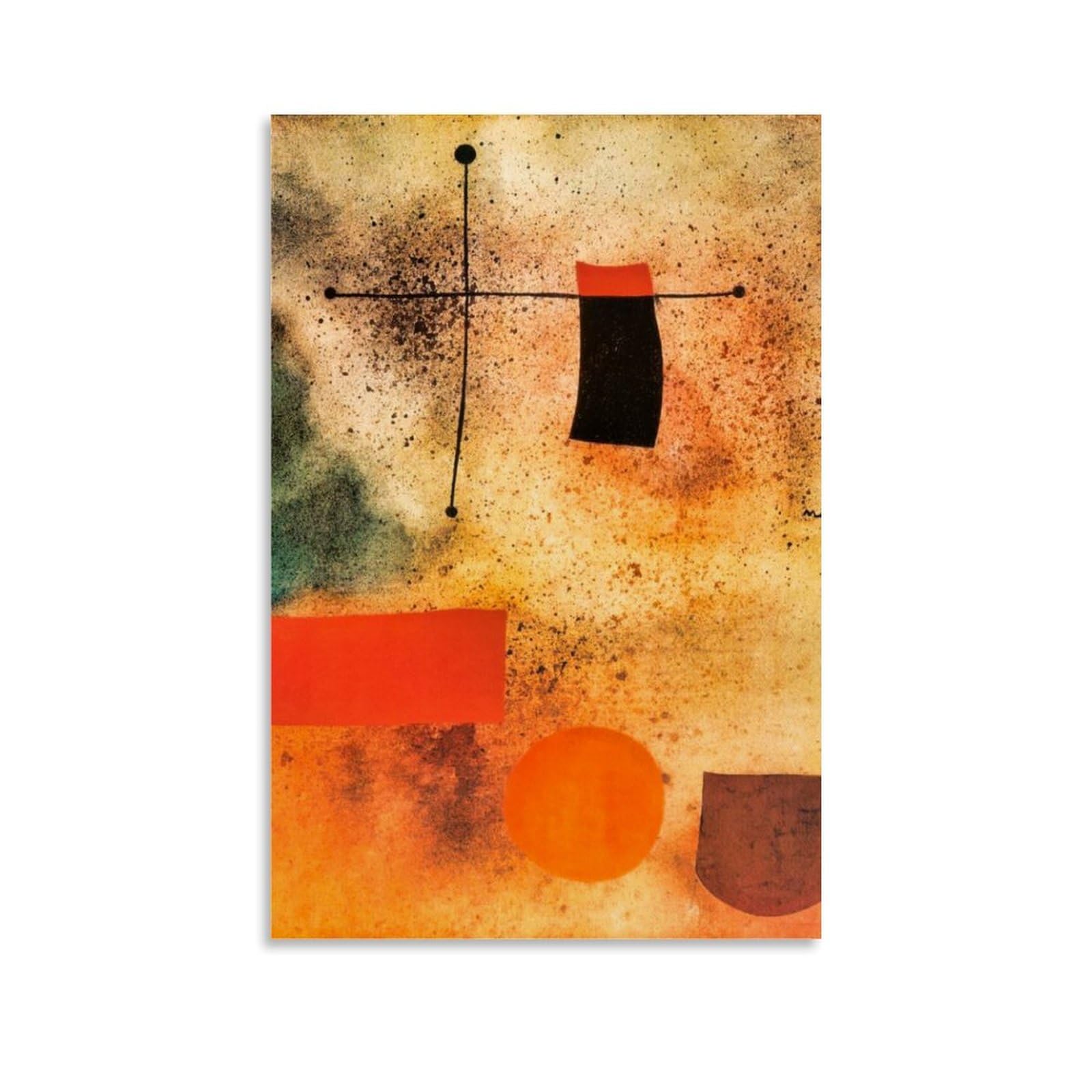 Xuxuecc Unframe Joan Miro Wall Art Prints Paintings Poster Abstract, C.1935 Artworks Picture Print Wall Art Painting Canvas Gift Decor Homes Decorative 24X36inch(60X90cm)