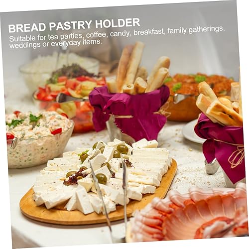 Miniatura 5 de 2 piezas de espátula para asar a la parrilla, pinzas de bola para el hogar, aperitivos portátiles, clip con aperitivo, tostadora de té, dientes de