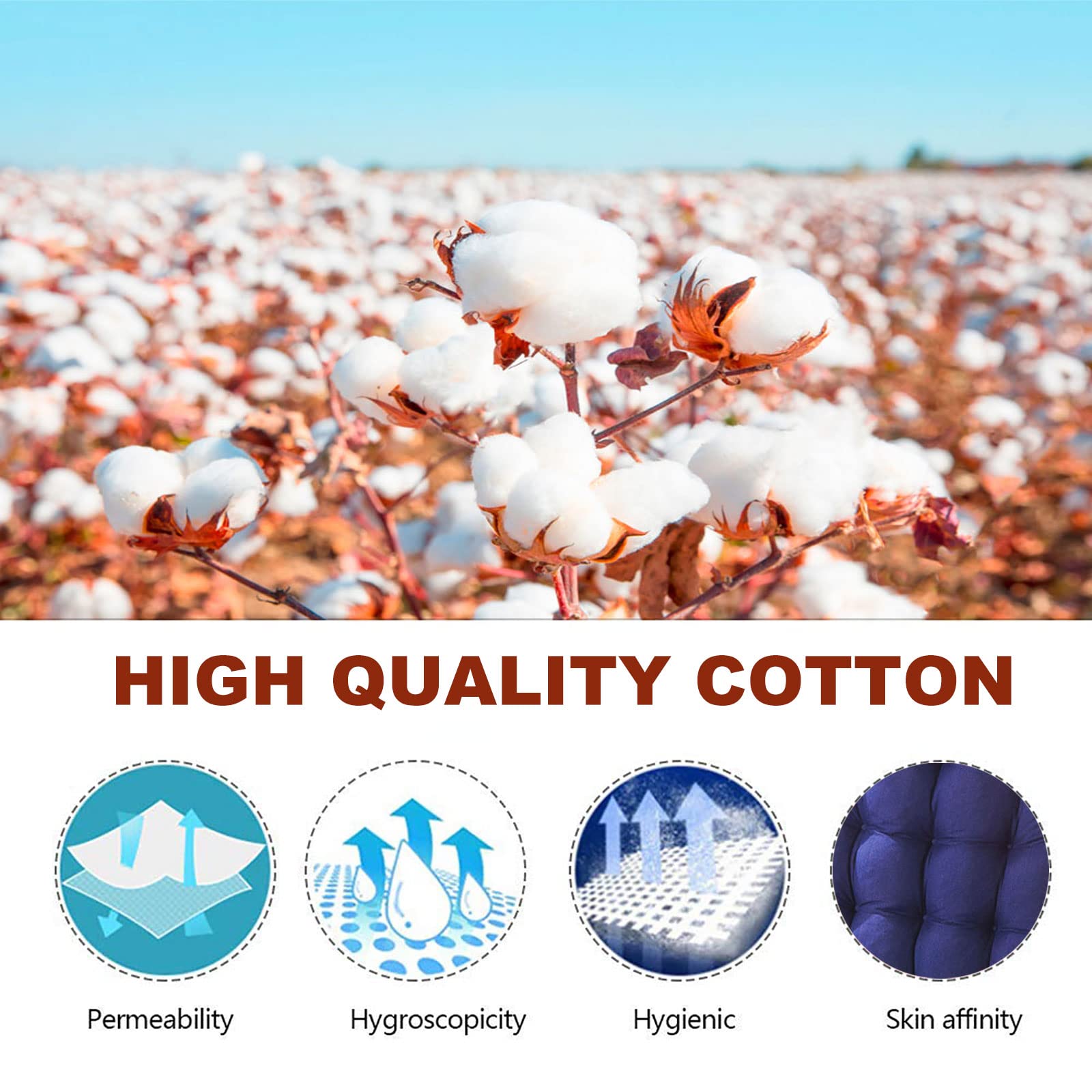 Giardino Reclinabile Cuscini Cuscino per Sdraio Cuscini per Interni/Esterni Cuscino per Divano a Dondolo per Giardino (Light Blue 61inch)
