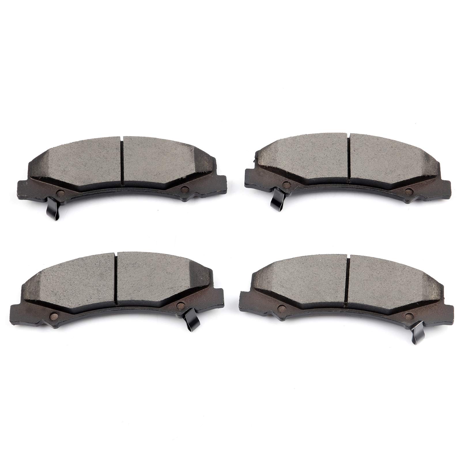 cciyu D1159 Front Ceramic Brake Pads Kits 4pcs fit For Buick Allure,LaCrosse,Lucerne,06-11 For Cadillac DTS,06-13 For Chevy Impala,14-16 For Chevy Impala Limited,06-07 For Chevy Monte Carlo