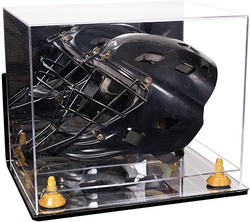 Miniatura 25 de vitrina de acrílico tamaño real casco fútbol americano.