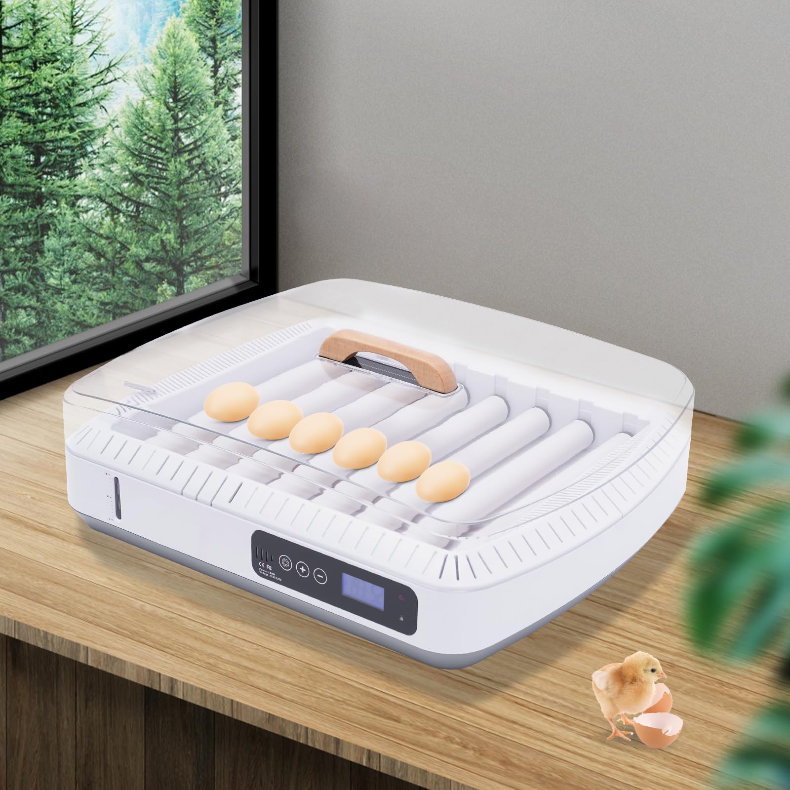Incubatrice automatica per uova – Incubatrice automatica per galline – Restituzione automatica 35 uova – Incubatrice automatica con controllo della temperatura