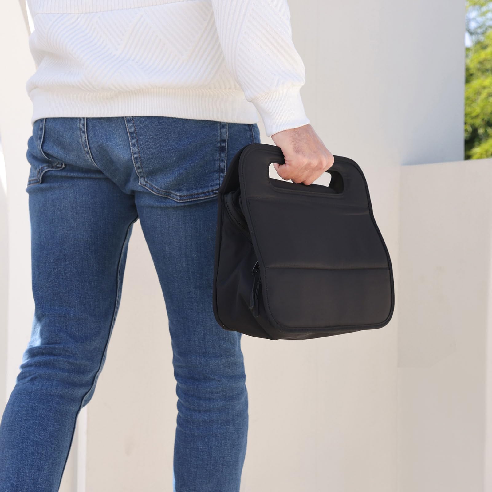CONTAIL 33 cm 3 l organizer podróżny 4 w 1, torebka dla małych firm, uchwyt na napoje, uchwyt na tablet na telefon, przechowywanie akcesoriów na lotnisku