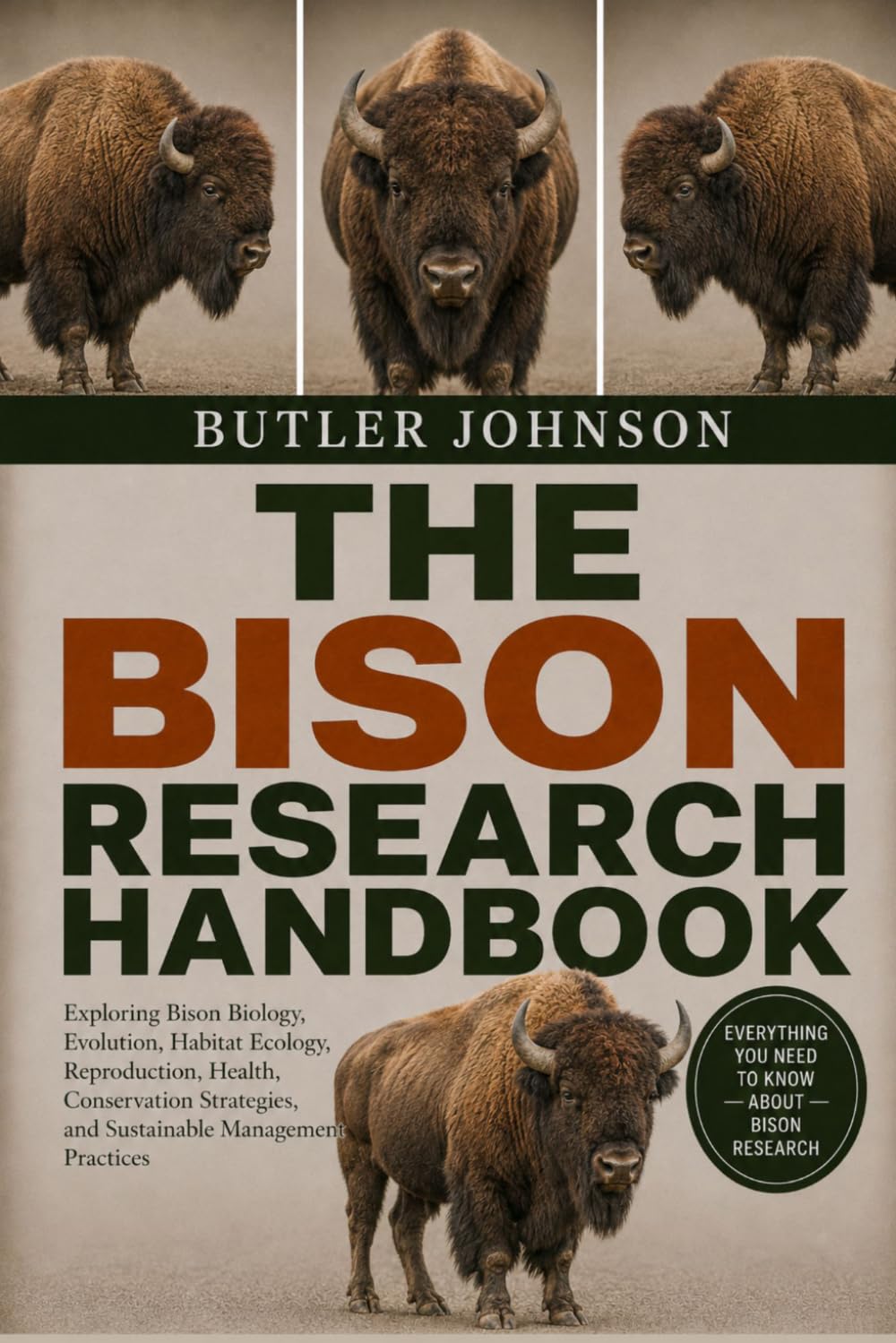 THE BISON RESEARCH HANDBOOK: Exploring Bison Biology, Evolution, Habitat Ecology, Reproduction, Health, Conservation Strategies, and Sustainable Management Practices