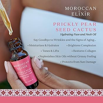 Amazon.com: Moroccan Elixir Prickly Pear Face & Neck Cactus Oil