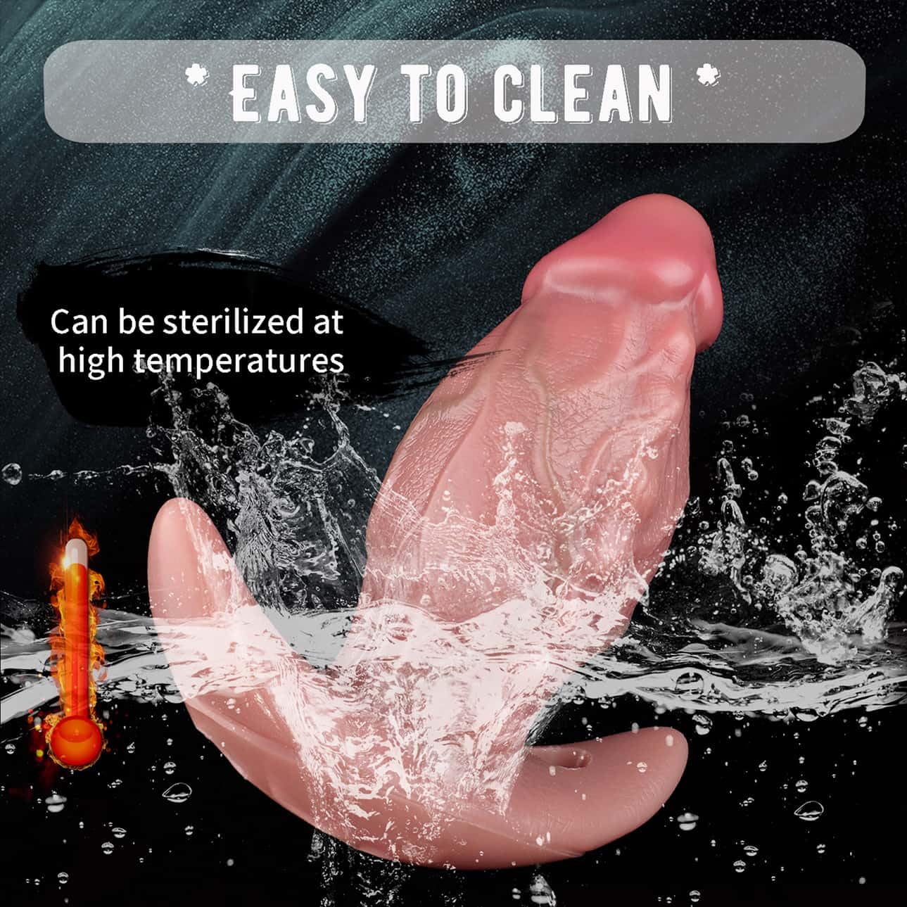 AMAZBEE Silicone Strap on Dildo per uomini e donne indossabile massaggiatore prostatico Sex Toys con texture realistica Butt Plugs con imbracatura regolabile (B,1)