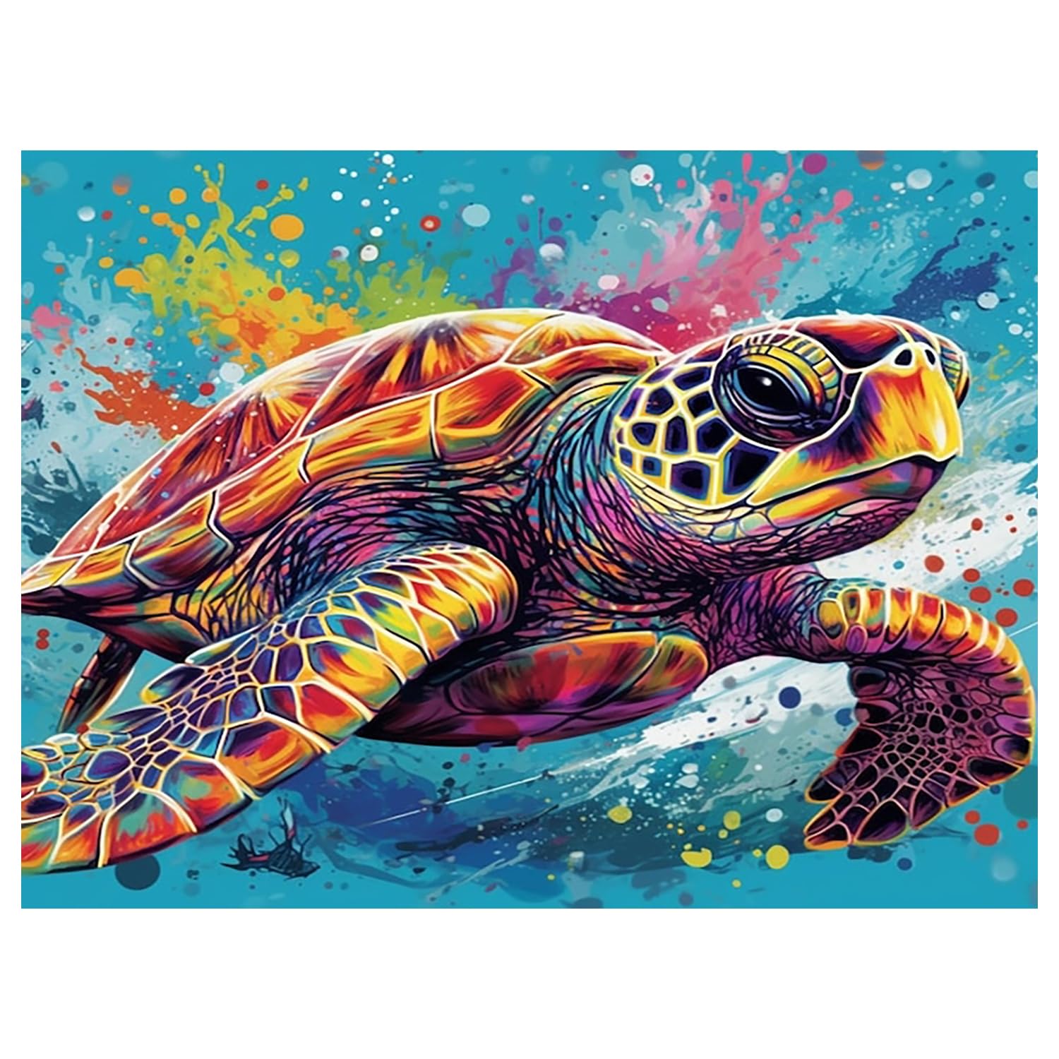 Diamond Painting Blue Ozean,Diamond Painting Erwachsene Turt