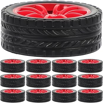 Amazon | OATIPHO 20個セット キッズdiy用おもちゃ車輪 交換用ゴム製
