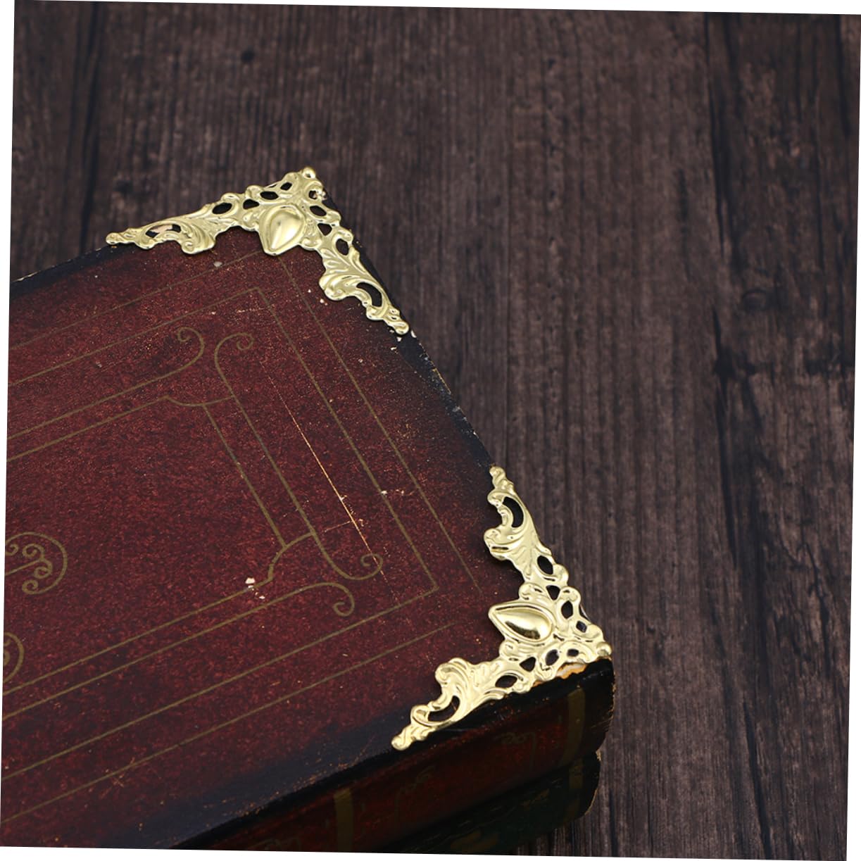 jojofuny 60Pcs Angle Covers DIY Photo Album Corner Protectors for Scrapbooking Jewelry Boxes Present Boxes and Books Durable Iron Material