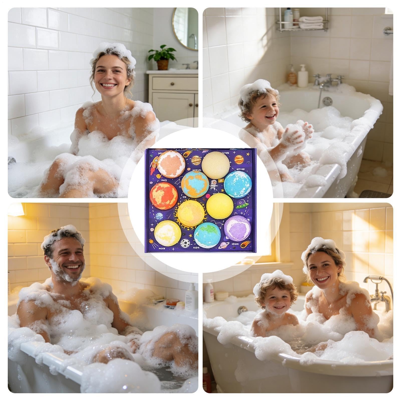 Bain Boule Œuf Surprise Coloré et Ludique avec Jouet à l'Intérieur