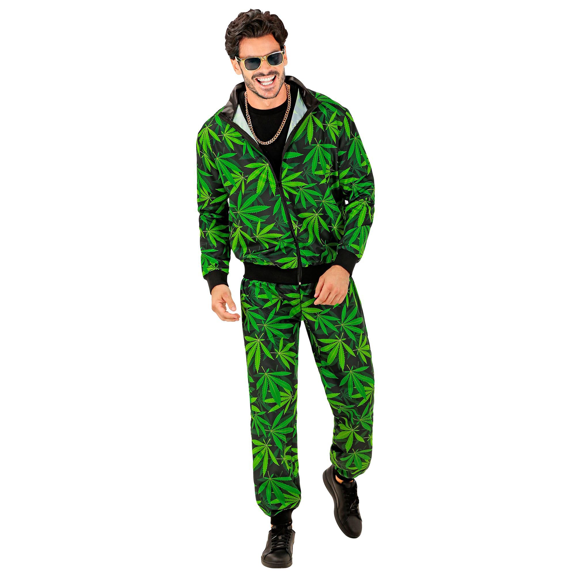 W WIDMANN MILANO Party Fashion - Costume Tracksuit, Rainbow Pattern, 80s Outfit, Jogging Suit for Carnival & Party - Image 2