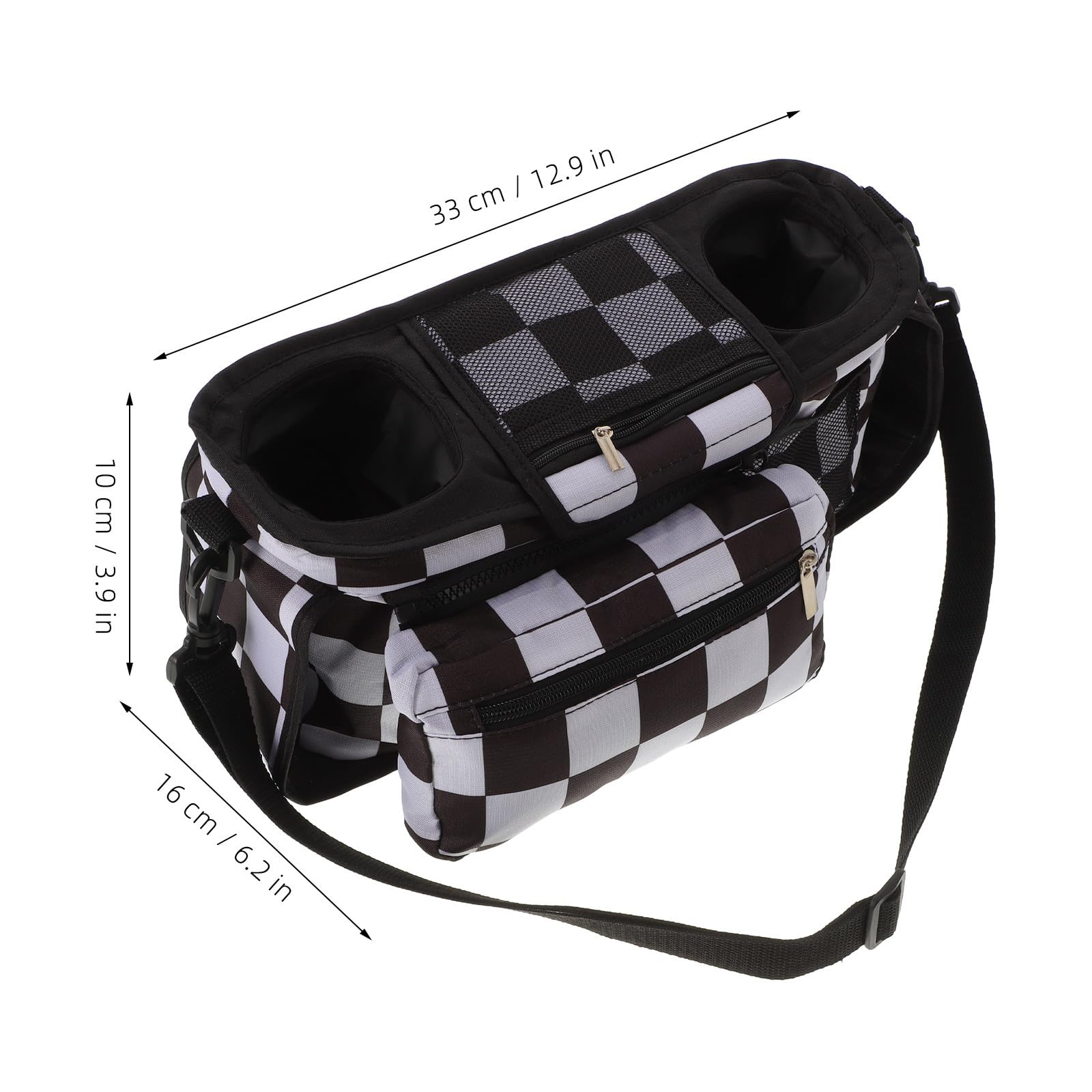 OUNONA Organizer per passeggino con portabicchieri, universale, di grande
