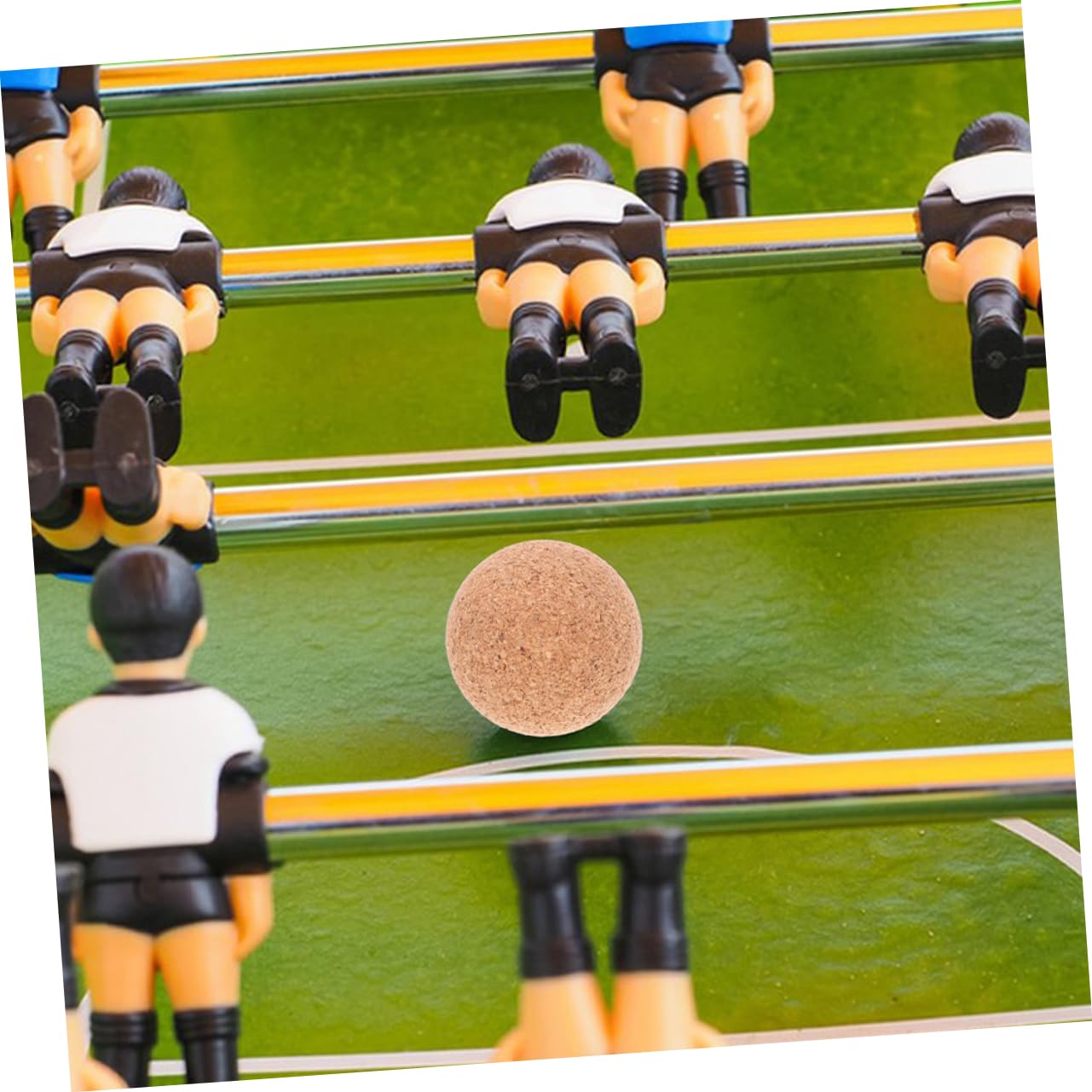 Alasum 25piezas Balones De Foosball De Madera De Corcho para Mesa Accesorios De Futbolín y Portátiles