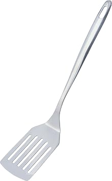 Wahei Freiz UNI-23 Kitchen Utensil Turner, Uni-Line, Large, All Stainless Steel, Dishwasher Safe, Made in Japan