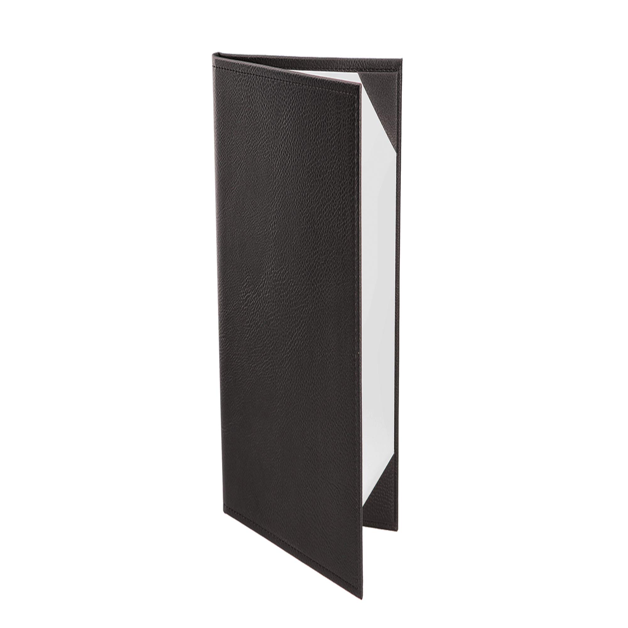 Menu Covers Made of Premium Faux Leather (10-Pack) - 4.25