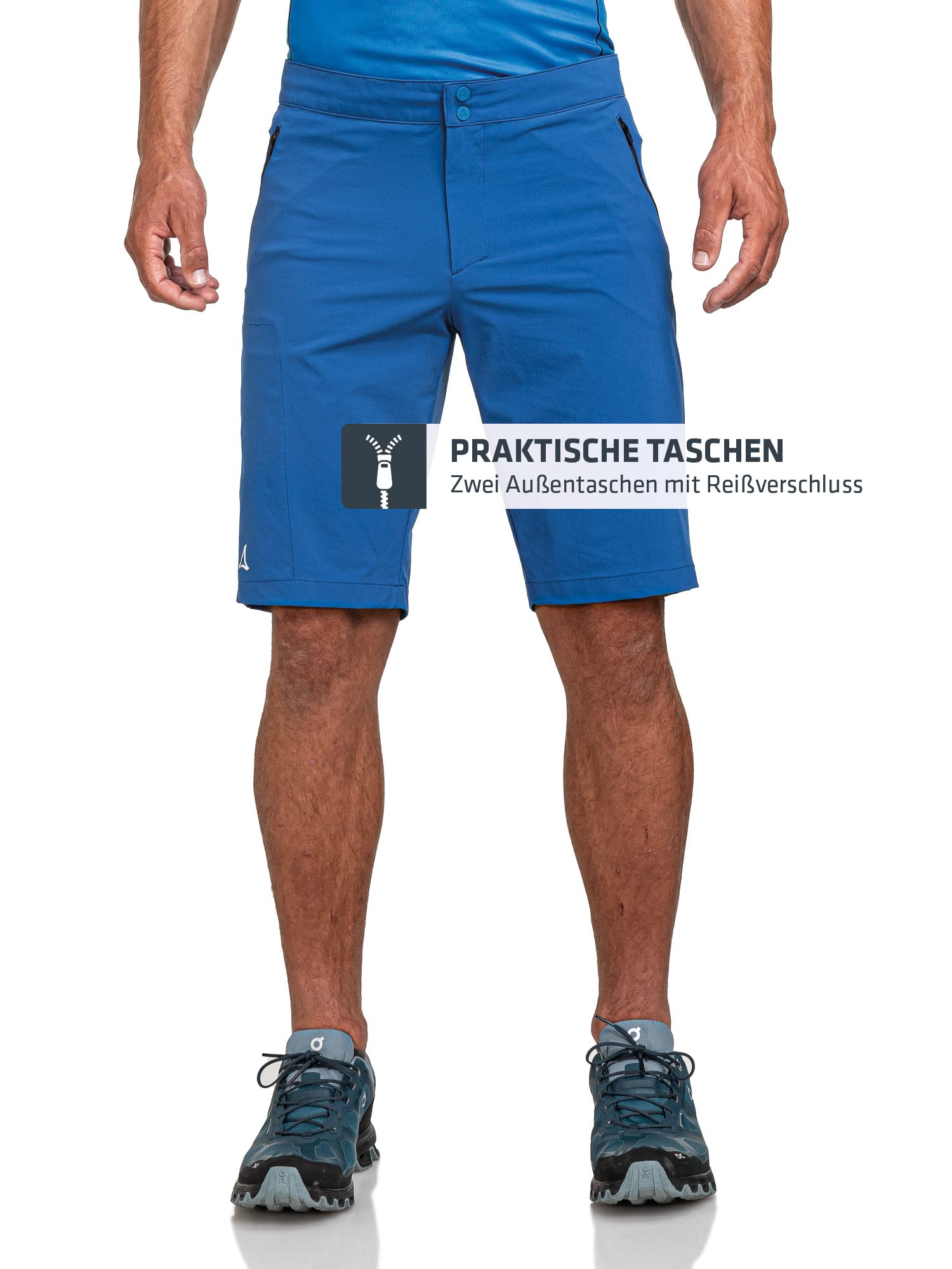 Schöffel Herren Shorts Hestad M, kurze Wanderhose mit elastischem Bund, schnell trocknende Outdoor Hose aus 4-Wege-Stretch