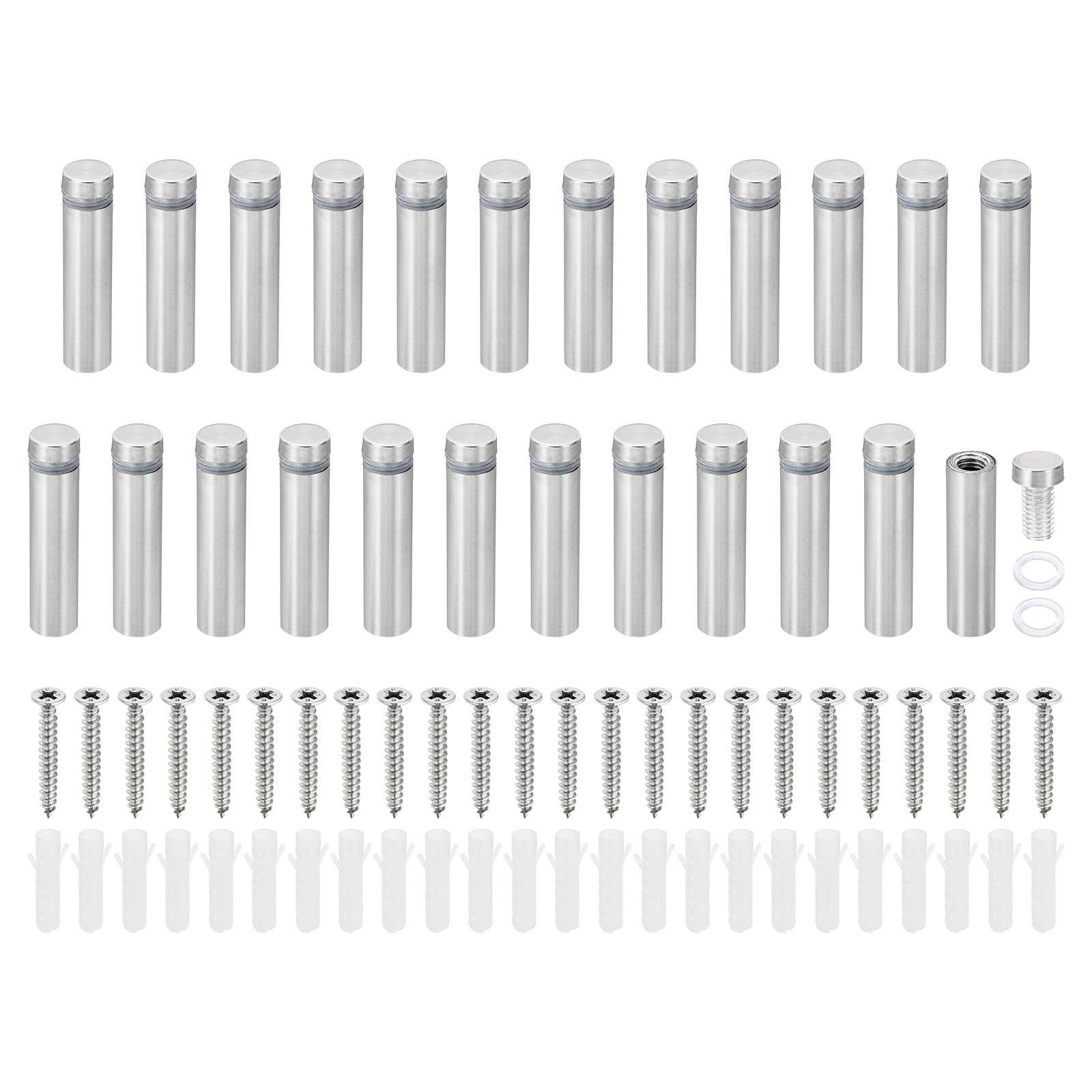 PATIKIL 1/2 x 2 inch Sign Standoff Screws