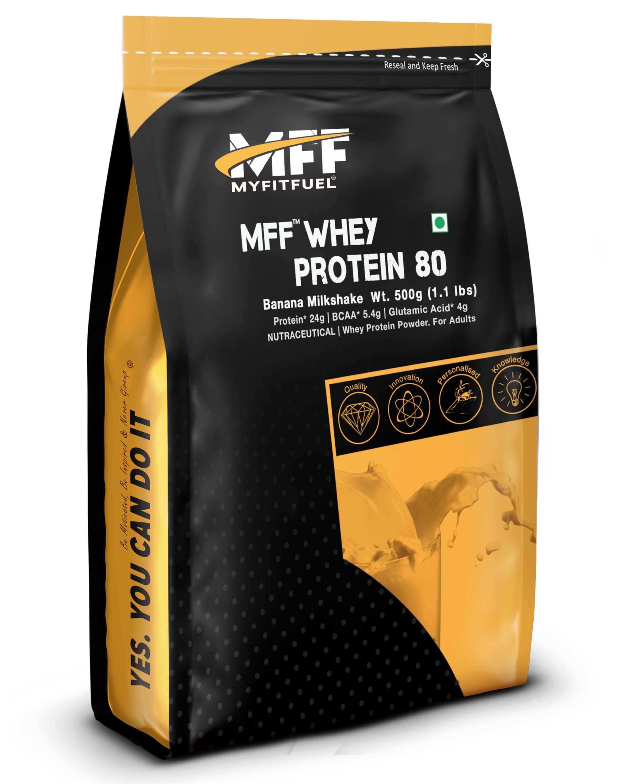 MyFitFuel MFF Whey Protein 80 | 1Kg, 30 Servings (Unflavoured) [As Is Basis Protein Values] — Amazon image 14