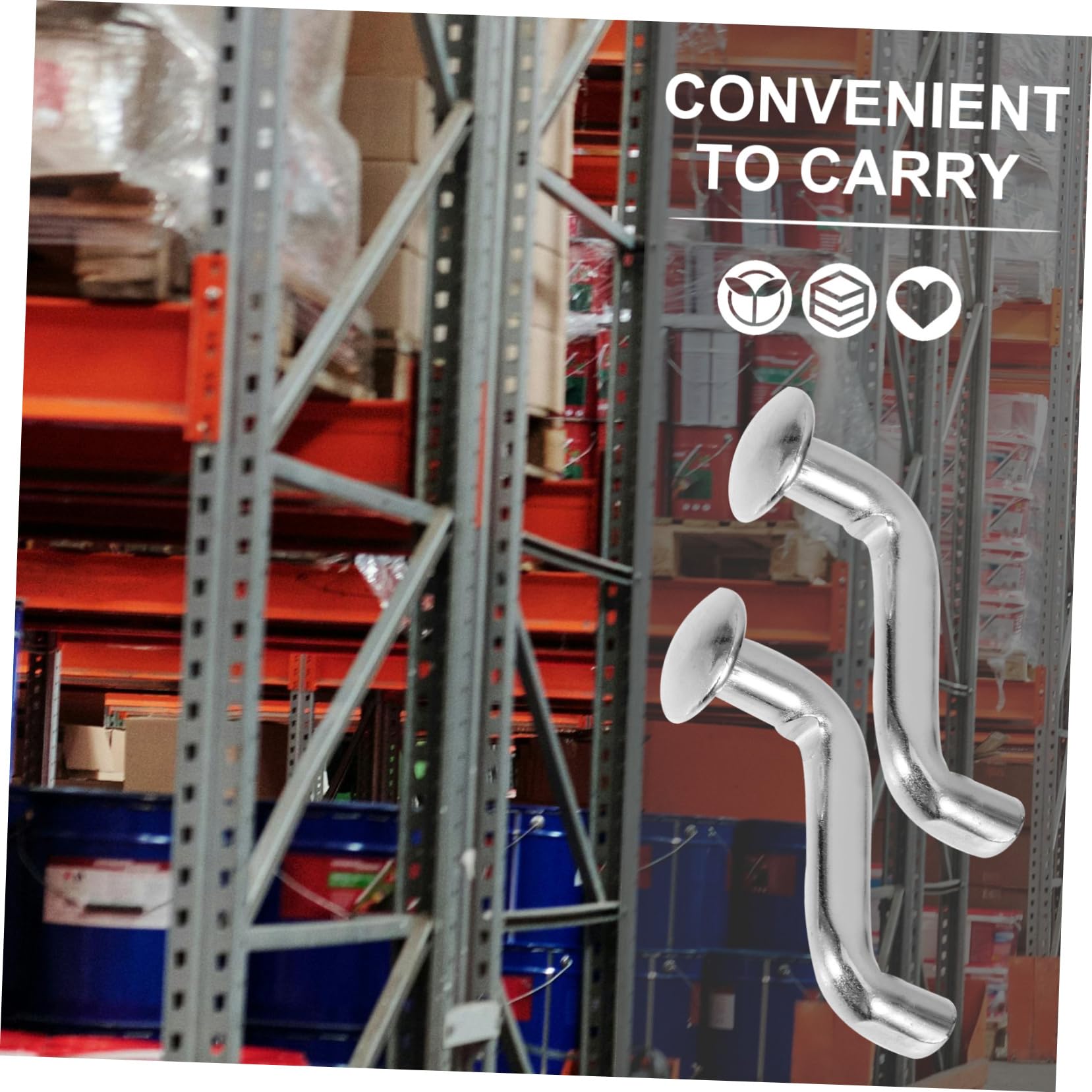 ULTECHNOVO Durable Pallet Rack Safety Pin 50pcs Heavy Duty j Clips Rustproof Iron Material Easy to Install