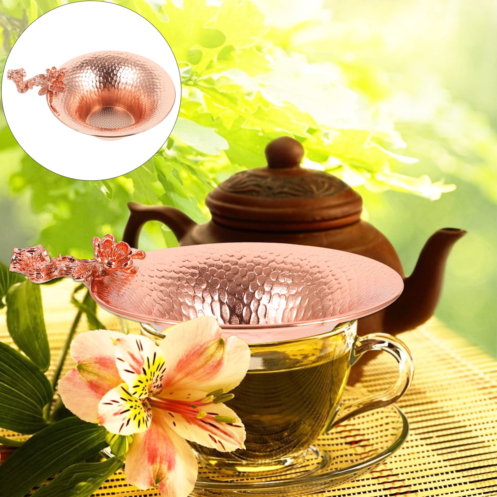 VOSAREA 3pièces Infuseur à Thé Filtre Thé Blossom Réutilisable Et Élégant Pour Infusion