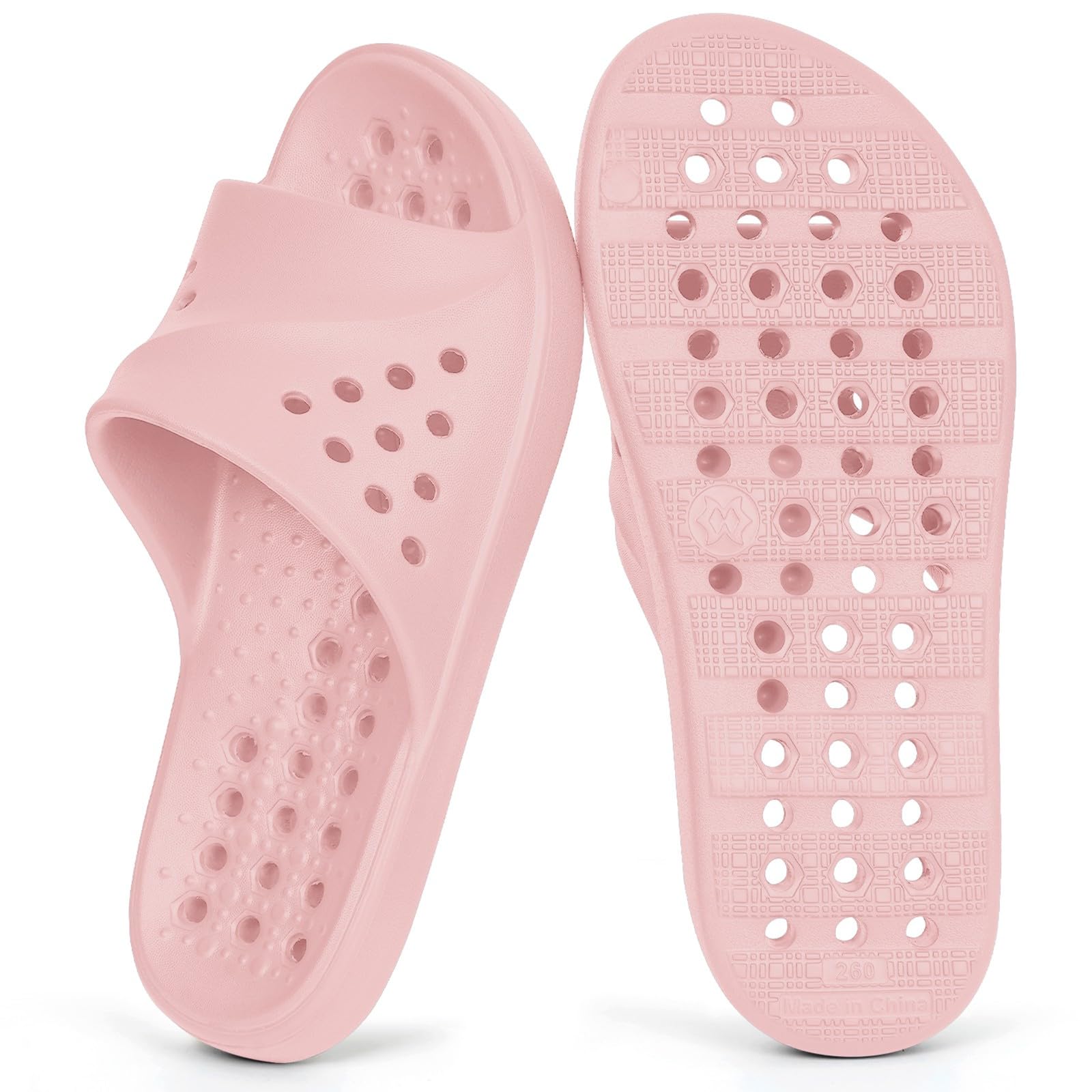Gaatpot Zapatillas de Baño con Orificios de Drenaje para Hombre y Mujer, Antideslizantes,Secado Rápido — view 12