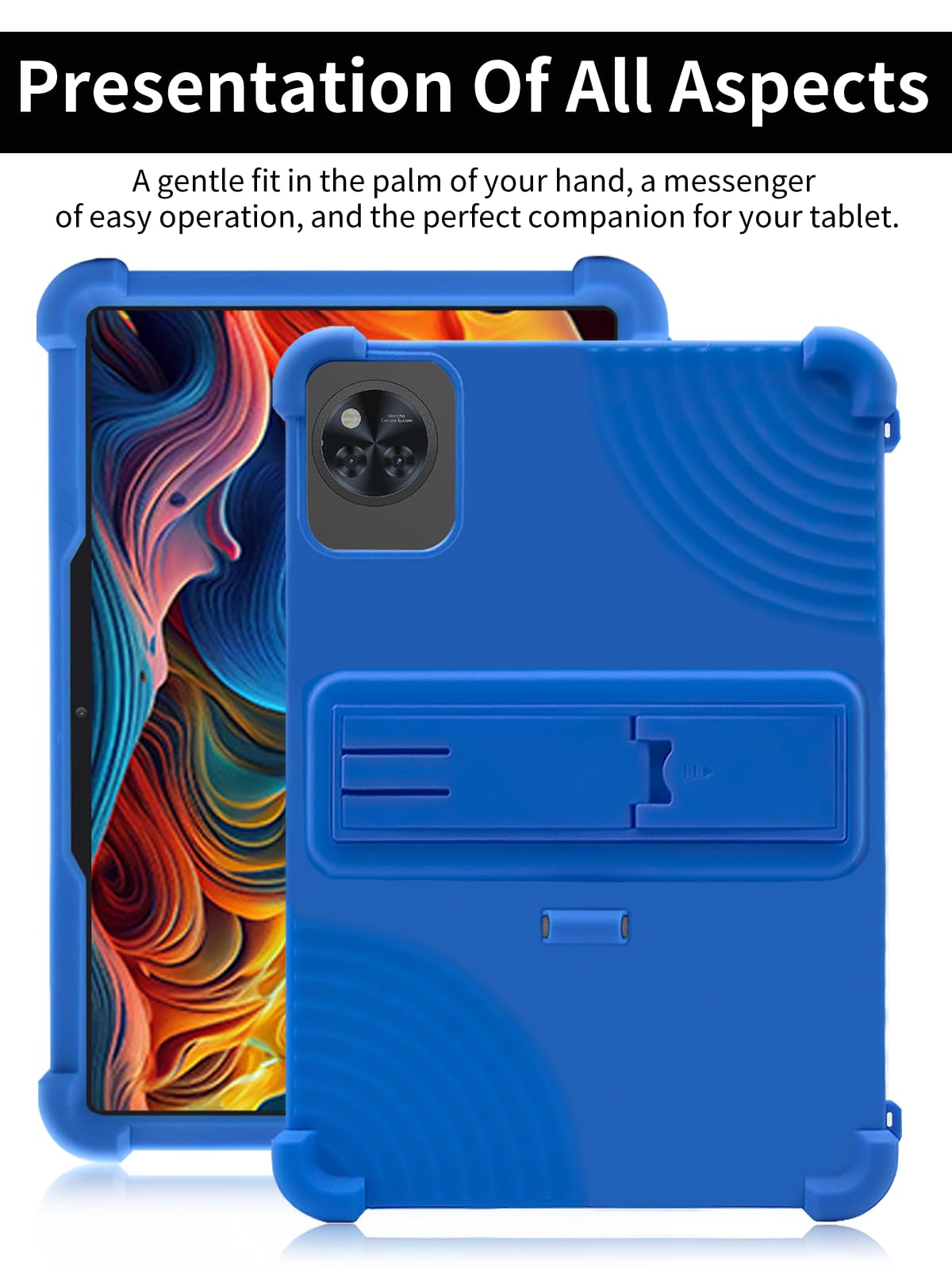 Silikon-Hülle Für Doogee U11 Tablet – 11 Zoll, Stoßfest, Mit Verstellbarem Ständer, Grün