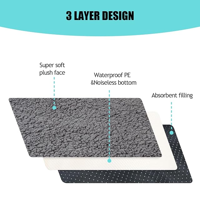 Foto 6 de 7 de Fundas para camas de perros, cama de repuesto para perros, funda de felpa suave, resistente al agua, lavable