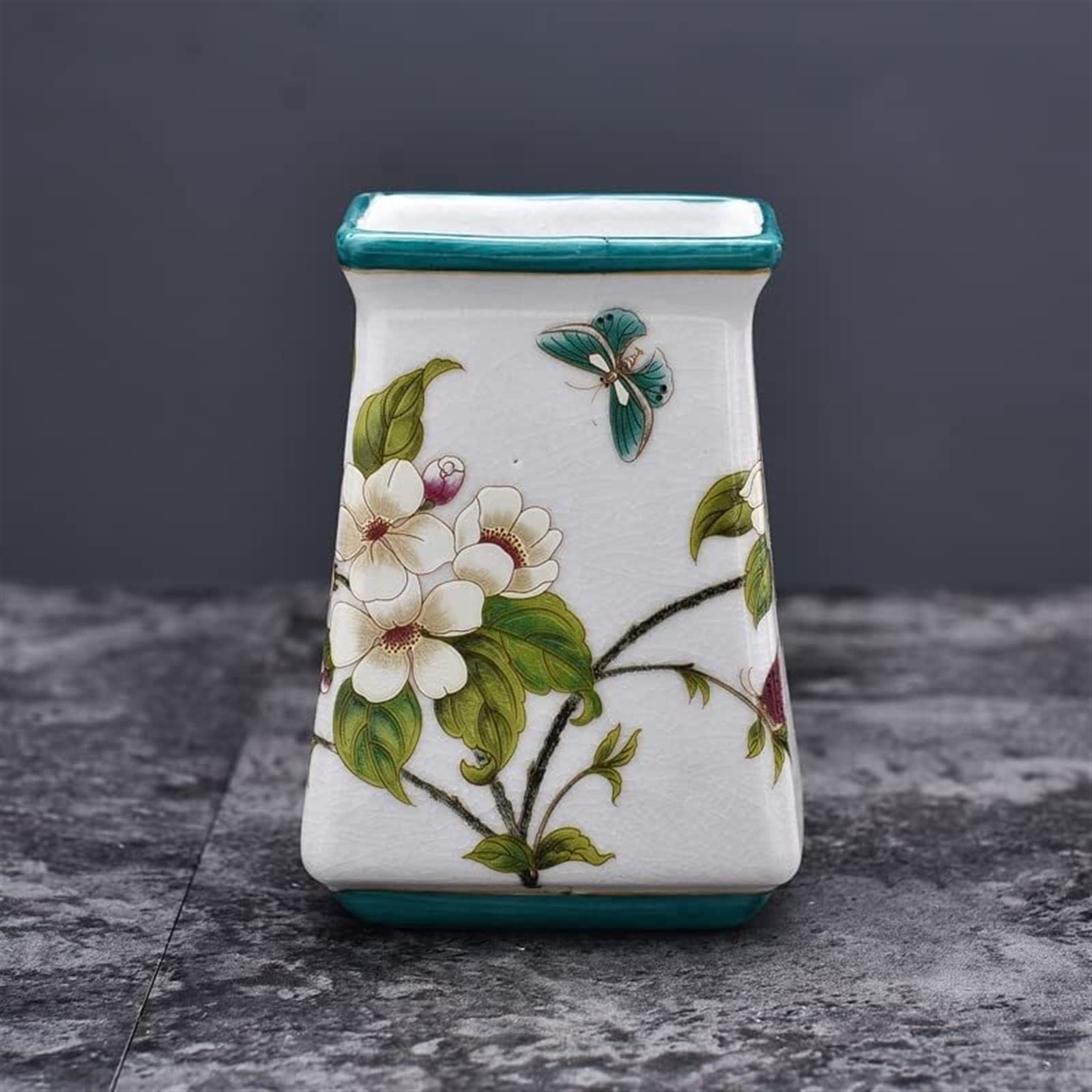 Kit di accessori per il bagno, include vassoio in ceramica, portaspazzolino, tazza per denti, 2 dispenser per lozioni, portasapone, cartuccia e coperchio per polvere (dimensioni: C)