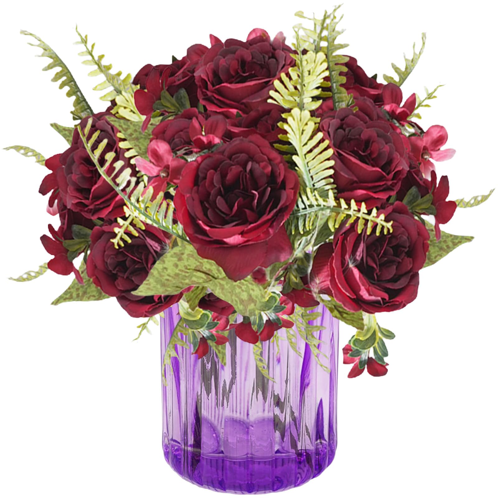 astylishome Faux Flowers that Look Real Red Artificial Peony Flowers Artificial Flowers Outdoor Real Silk Flower for Wedding Home Table Party Window Decoration 4314