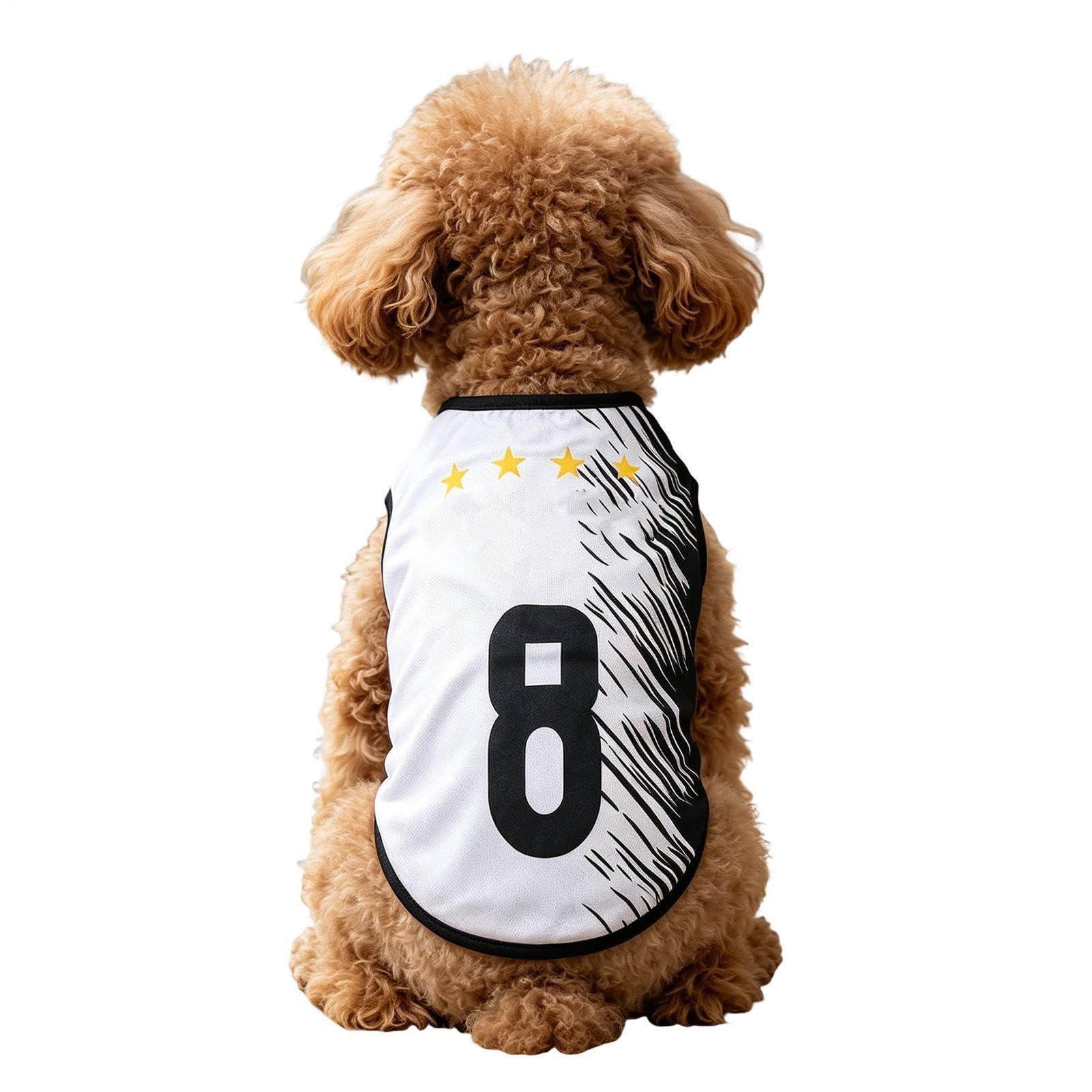 Dog WM Shirts 2026, Dog Germany Football Shirt, L Breathable Mesh Sleeveless Puppy Sports Costume for Soccer Fans & Pet Lovers
