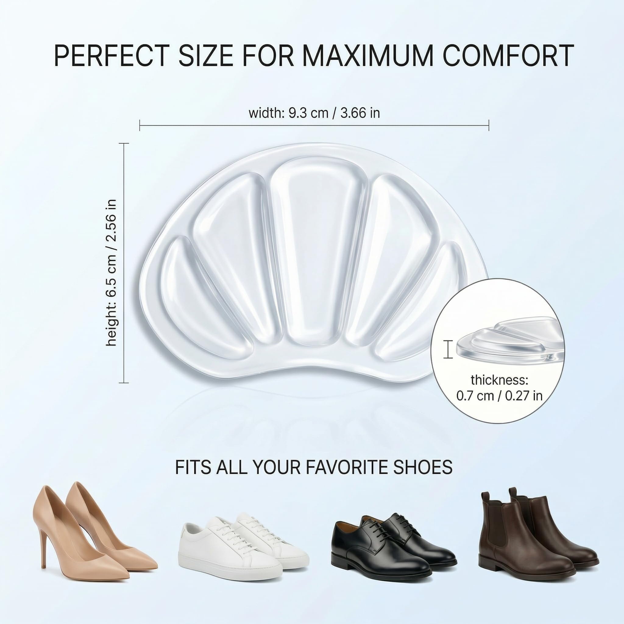 3 PARES de taloneras de gel para zapatos, almohadillas autoadhesivas para talones, transparentes e invisibles, protector de talon, plantillas antideslizantes contra rozaduras y ampollas