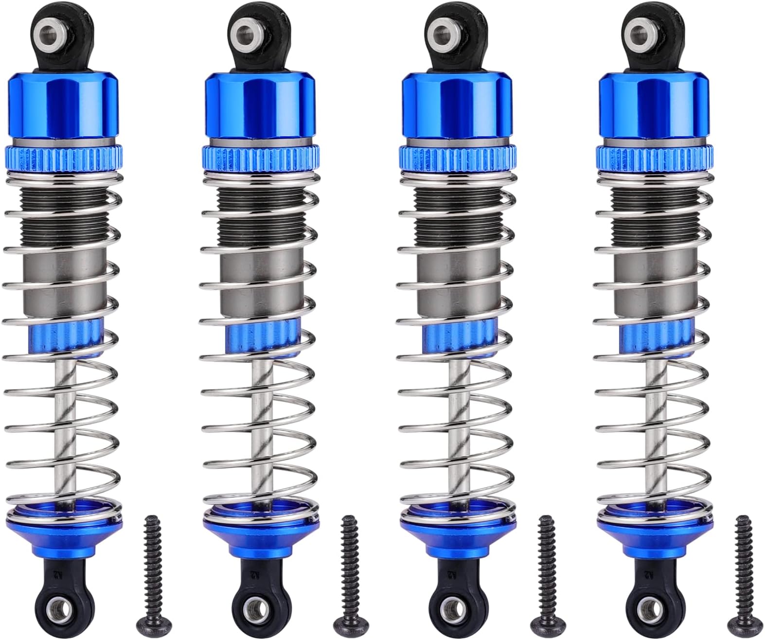 1/12TH Scale RC Cars Spare Parts Aluminum Oil Filled Shocks 4pcs,Brushless Control Truck Replacement Parts Apply to 2997A (T2702)