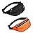 2 Packs Fanny Packs for Men and Women, Waterproof Sports Waist Pack Bag for Travel Hiking Running Hands-free