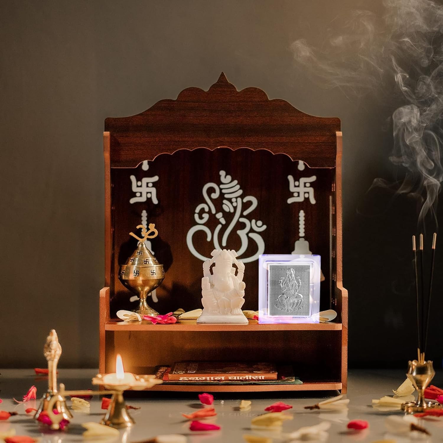 Buy Altrona 999 Pure Silver Lakshmi Ganesh Photo Frame Multi Color For