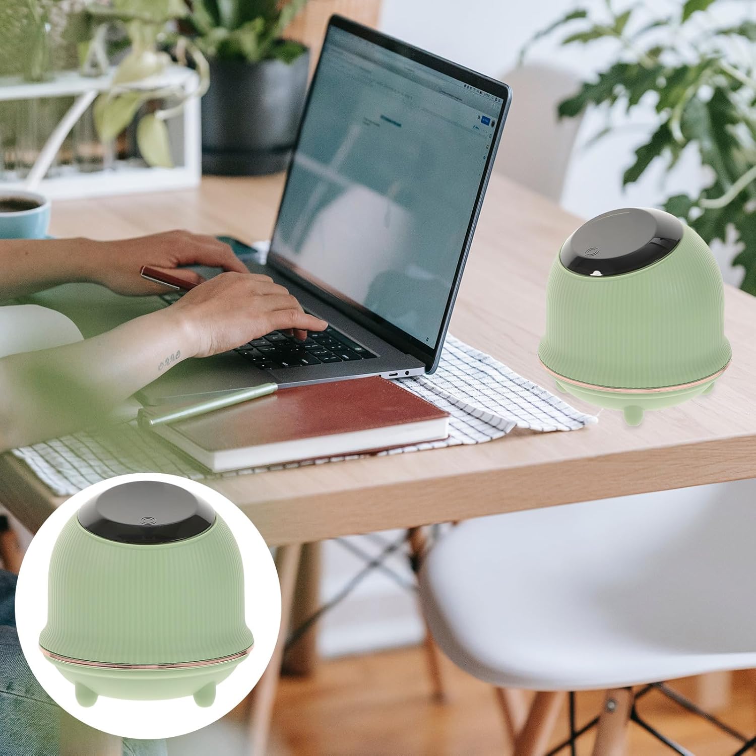 Mini Push-top Trash Can with Lid, Small Desktop Wastebasket Plastic Storage Bin for Office and Home Organization
