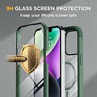 Vista 982 de Miracase - Funda magnética para iPhone 13 Pro Max de 6.7 pulgadas (compatible con MagSafe), transparente, completo, protector de pantalla de vidrio