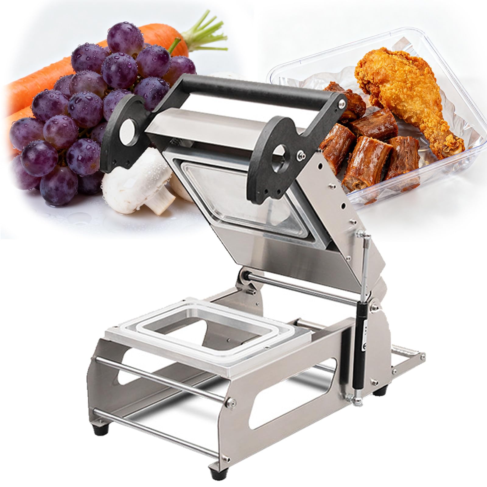 Macchina Sigillatrice Manuale per Alimentari, Ottimizzata per La Sigillatura Rapida di Cibi Cotti, Carni E Verdure nei Ristoranti Fast Food, con Efficienza di 7-8 Sigillature/Min