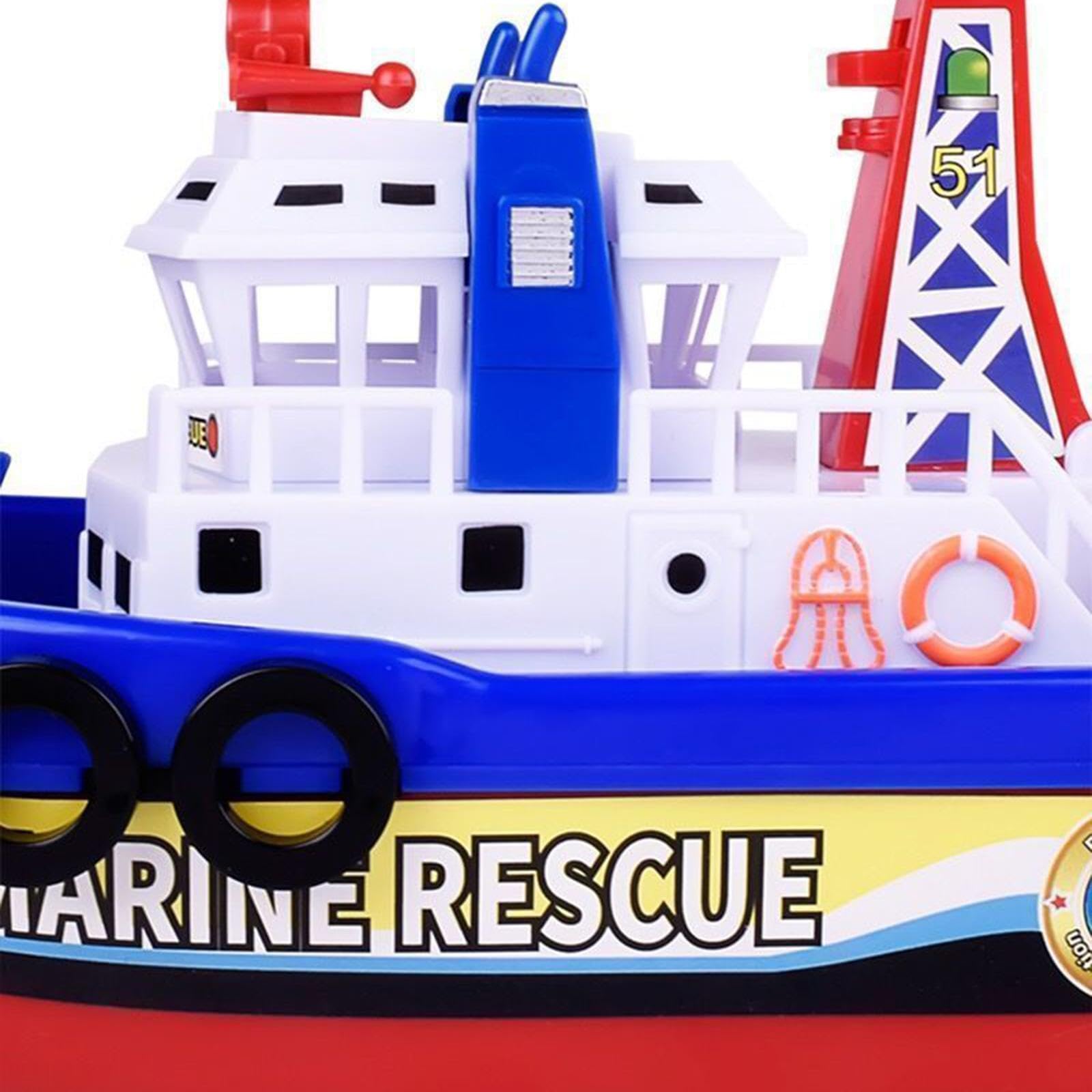harayaa Bateau de Pompiers électrique, Jouet pour Enfants à Partir de 5 Ans, Petites Filles D'âge Préscolaire