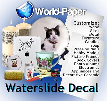 50-200 Sheets Inkjet WaterSlide Decal Paper Transparent Clear DIY for Inkjet Printers "Letter Size" 50 Sh.