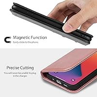 Vista 43 de Havaya Funda para iPhone 13 Pro Max y iPhone 12 Pro Max, cartera compatible con magsaf 2 en 1, desmontable magnética con tarjetero y ranura trasera