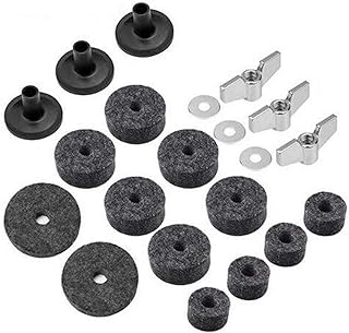 IUPPA 21Pcs Cymbal Accessories Cymbal Stand Sleeves Cymbal Felts with Cymbal Washer & Base Wing Nuts for Drum Set