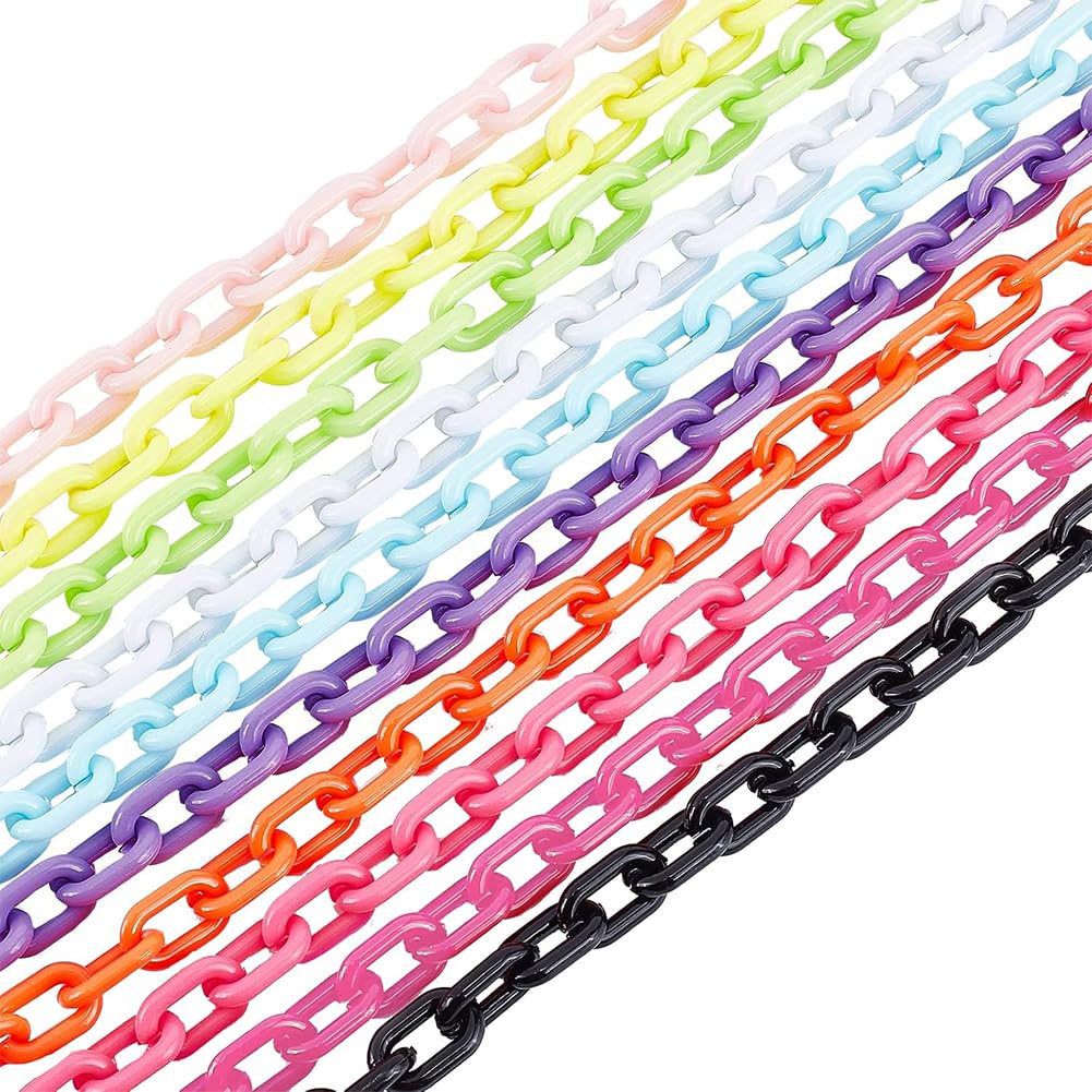 Amazon.com: PH PandaHall 10pcs Acrylic Chain Links 10 Colors C